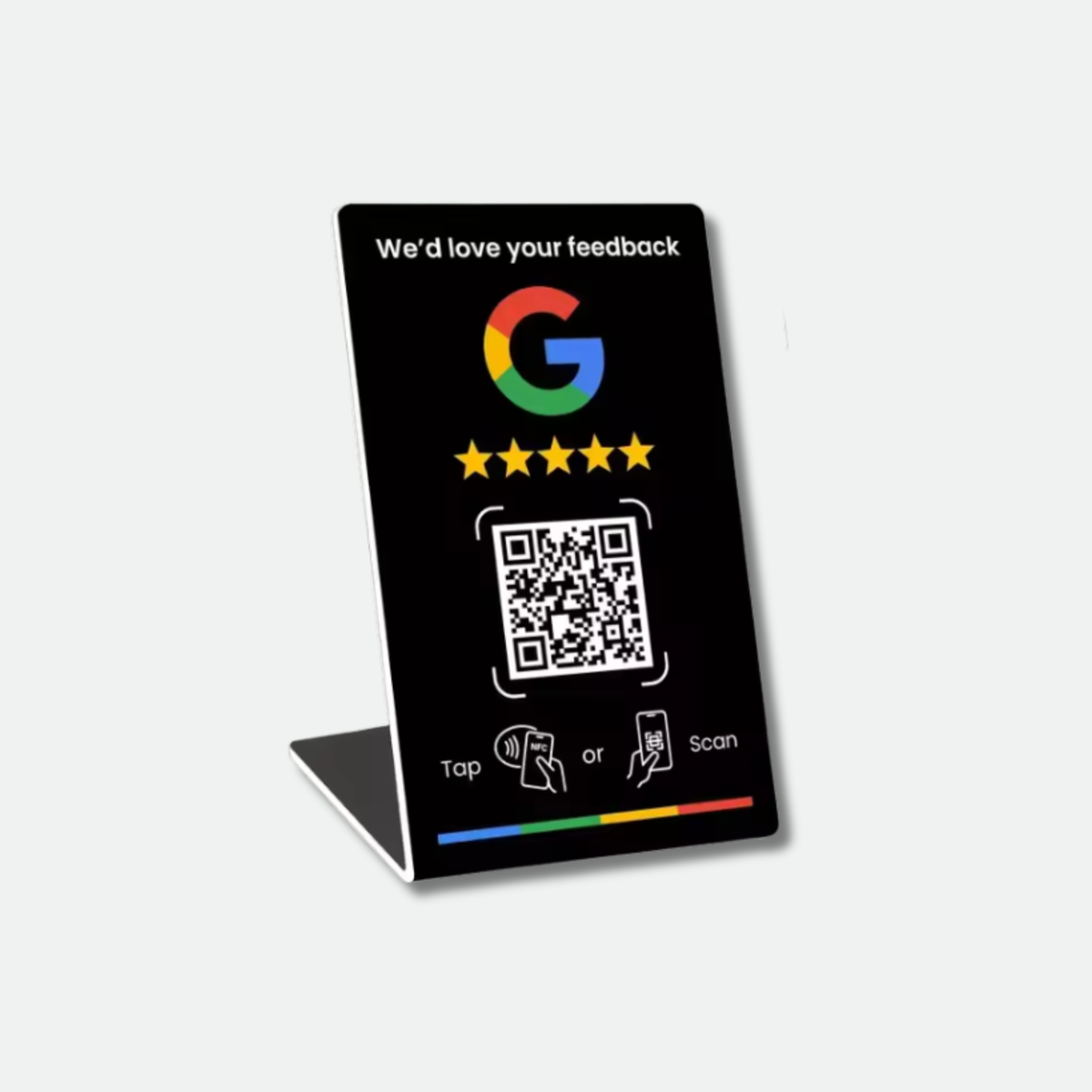 מעמד NFC לביקורות גוגל | RateMe