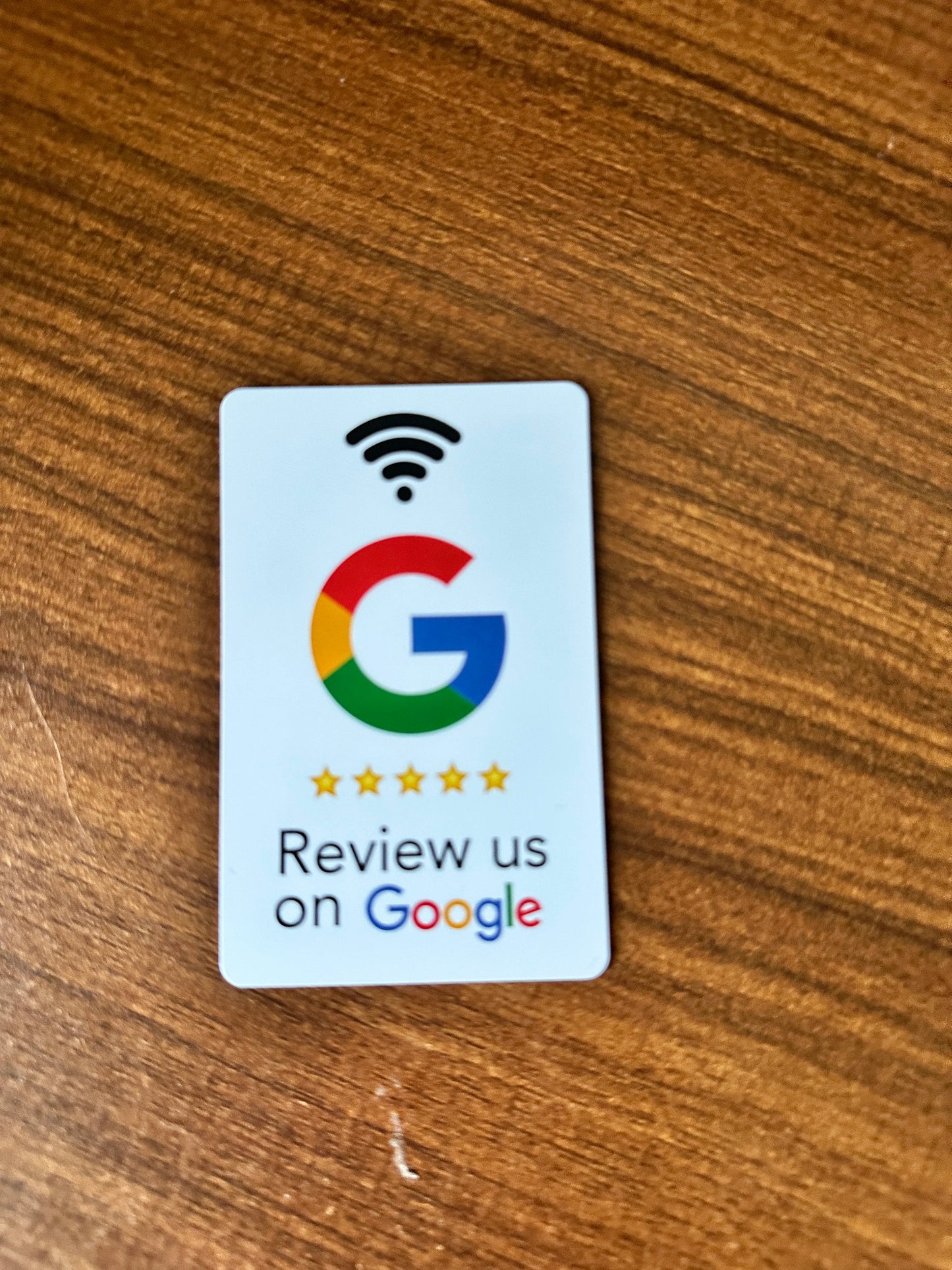 Transform Your Business with NFC 215 Programmable Google Review Acrylic Stickers - Waterproof & Stylish NFC Stand for Customer Feedback