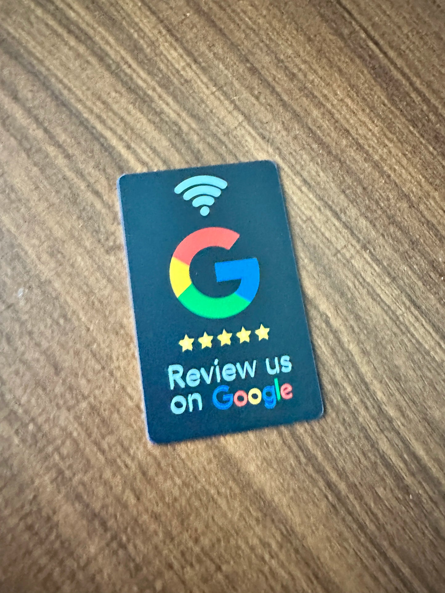 Transform Your Business with NFC 215 Programmable Google Review Acrylic Stickers - Waterproof & Stylish NFC Stand for Customer Feedback