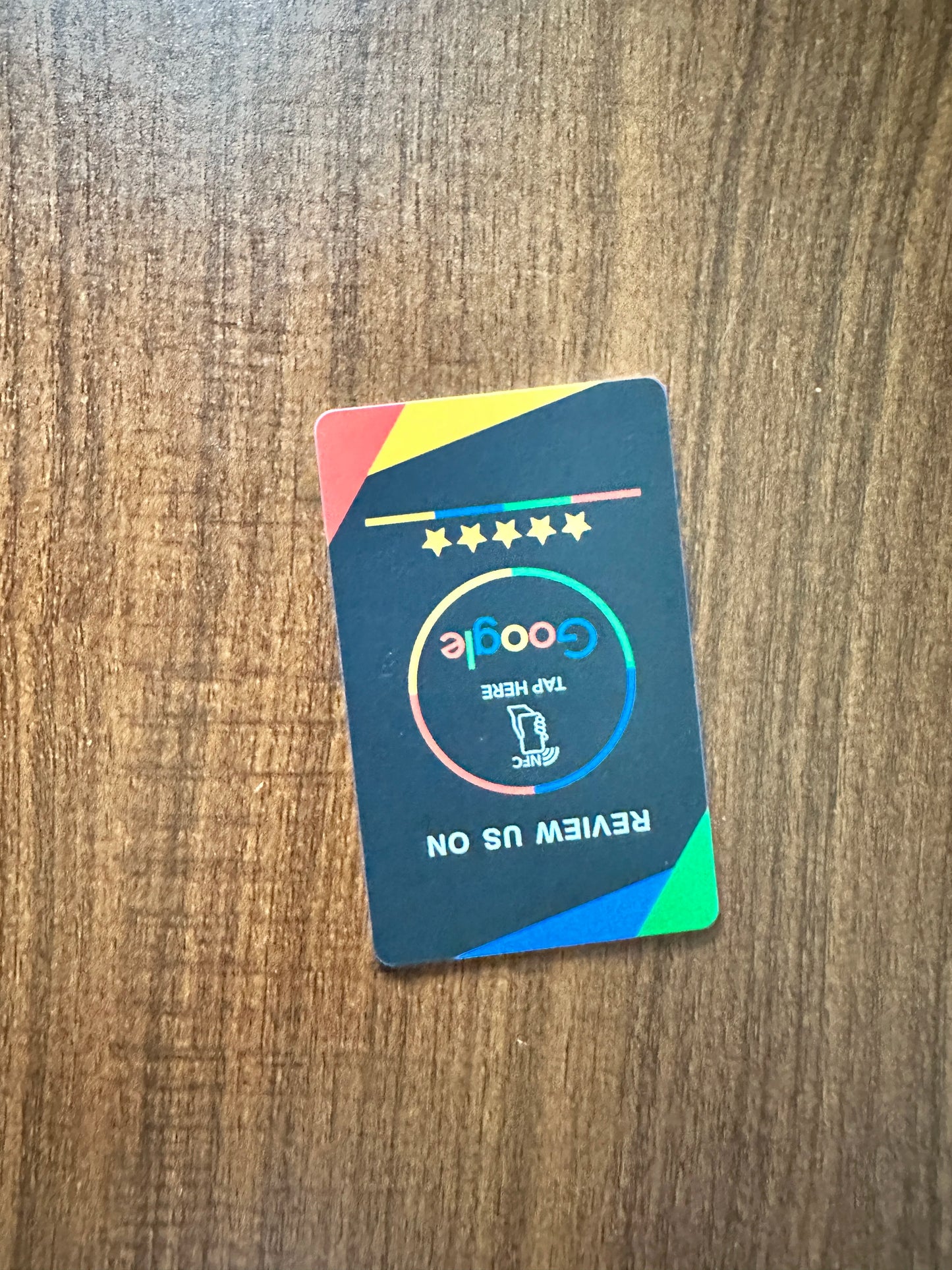 Transform Your Business with NFC 215 Programmable Google Review Acrylic Stickers - Waterproof & Stylish NFC Stand for Customer Feedback