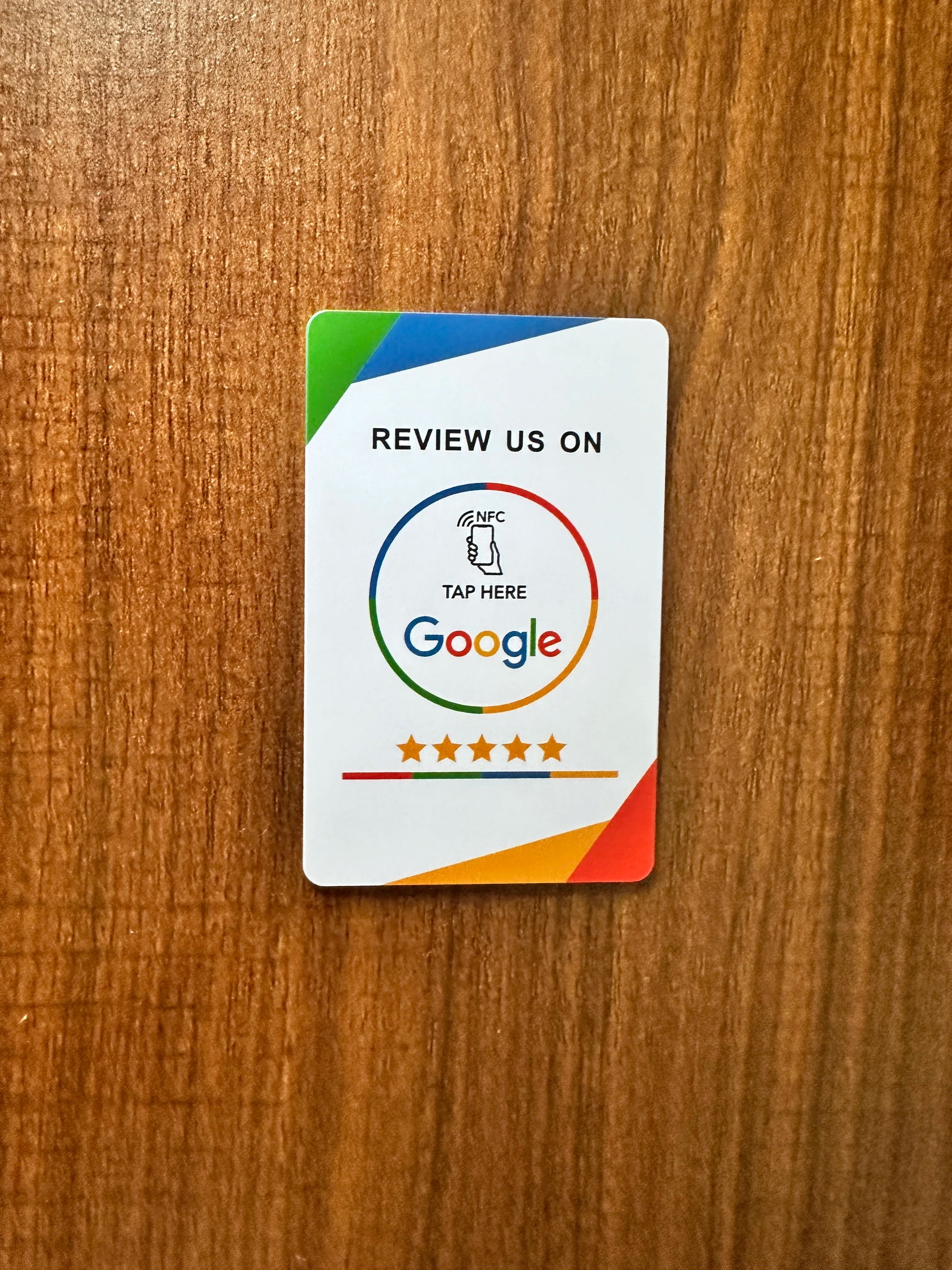 Transform Your Business with NFC 215 Programmable Google Review Acrylic Stickers - Waterproof & Stylish NFC Stand for Customer Feedback